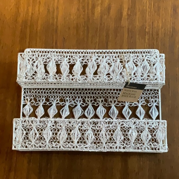 White Two Tier Spice Rack - Picture 1 of 3